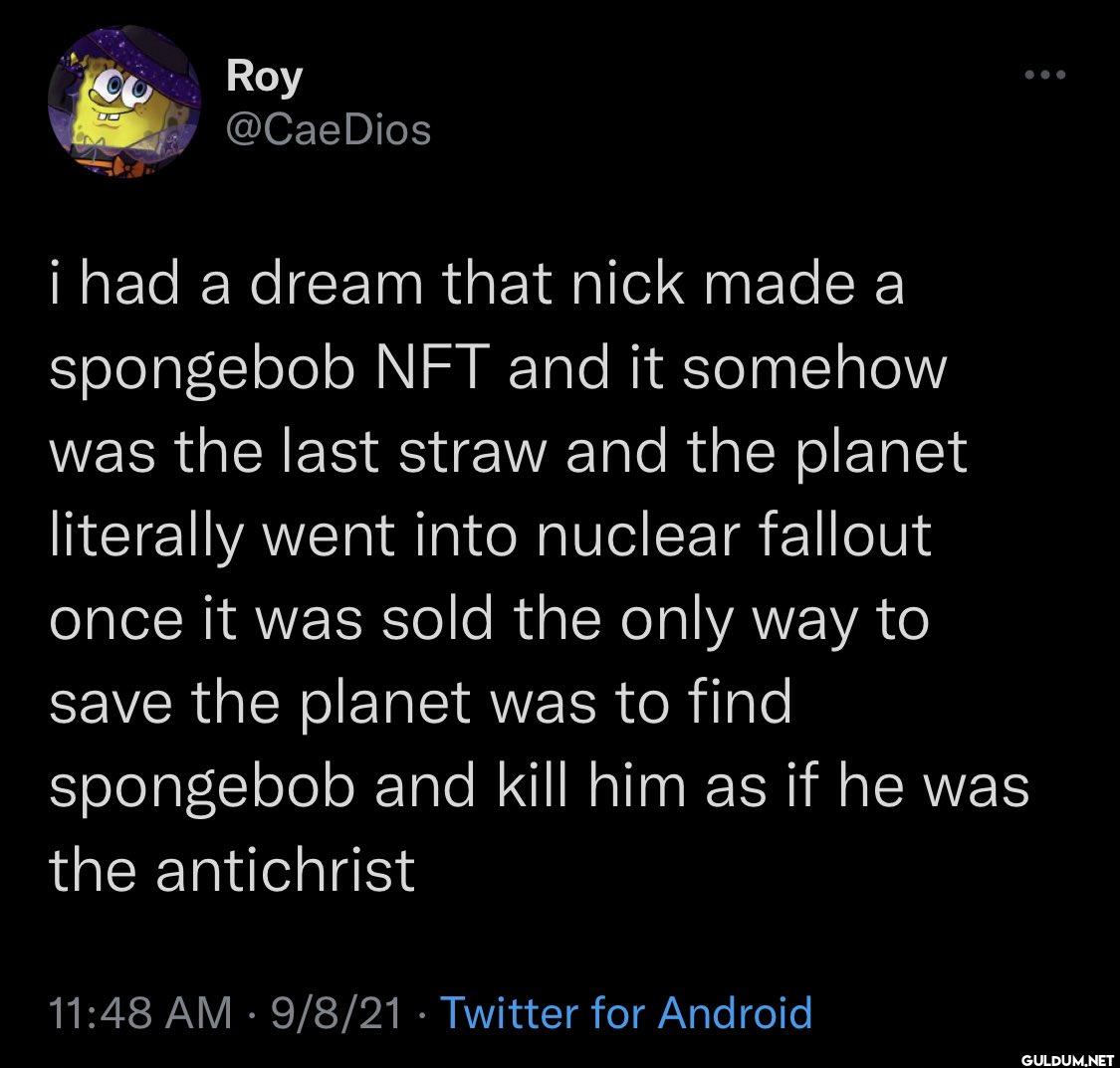 i had a dream that nick...