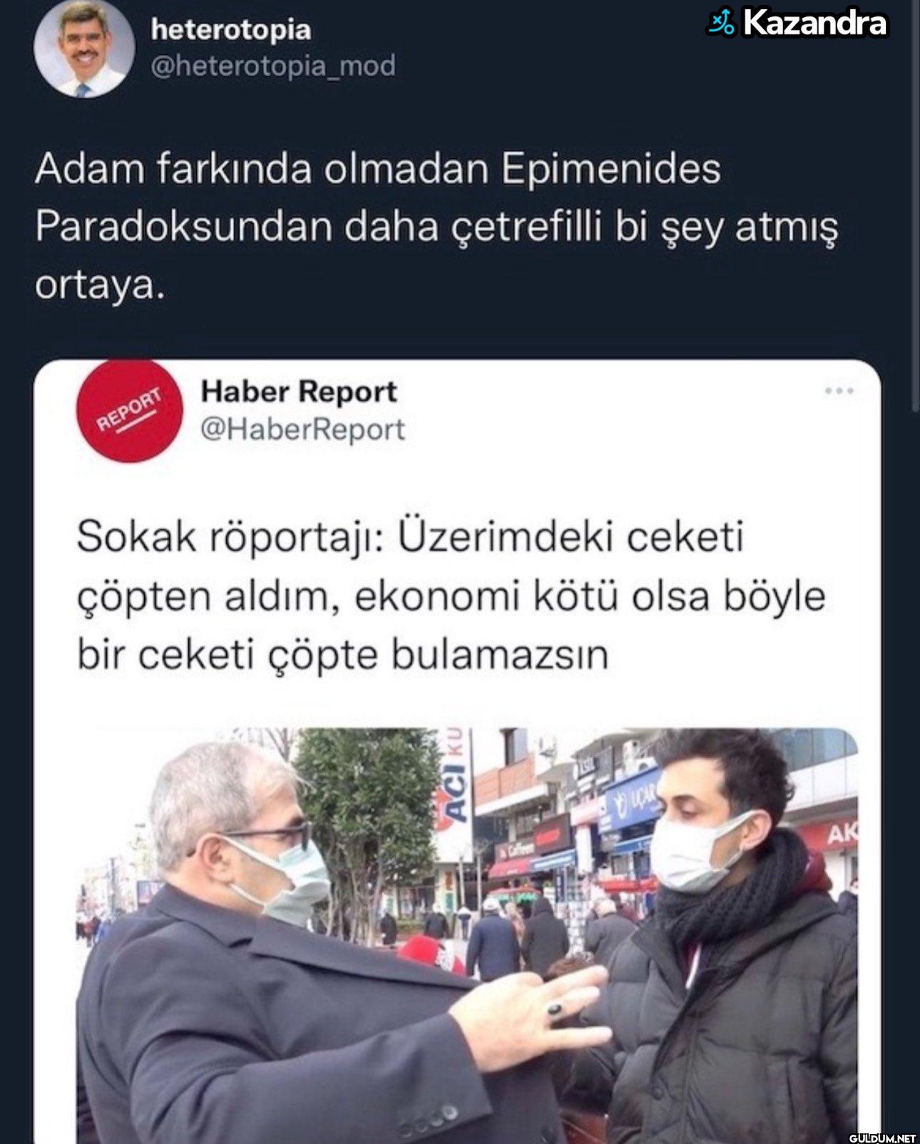 * Kazandra Adam farkında...
