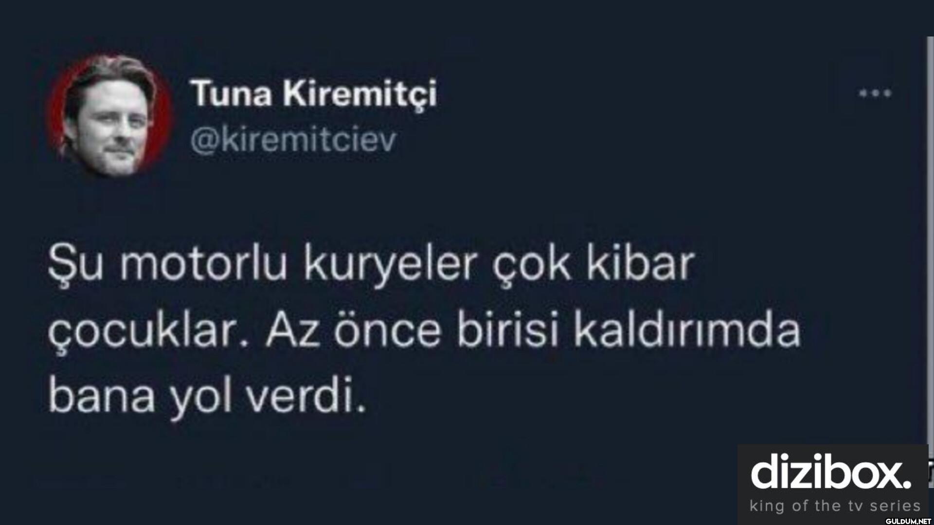 Şu motorlu kuryeler çok...