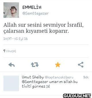 Allah sur sesini sevmiyor...