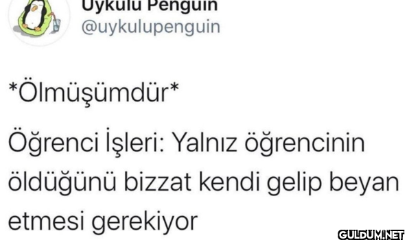 *Ölmüşümdür* Öğrenci...