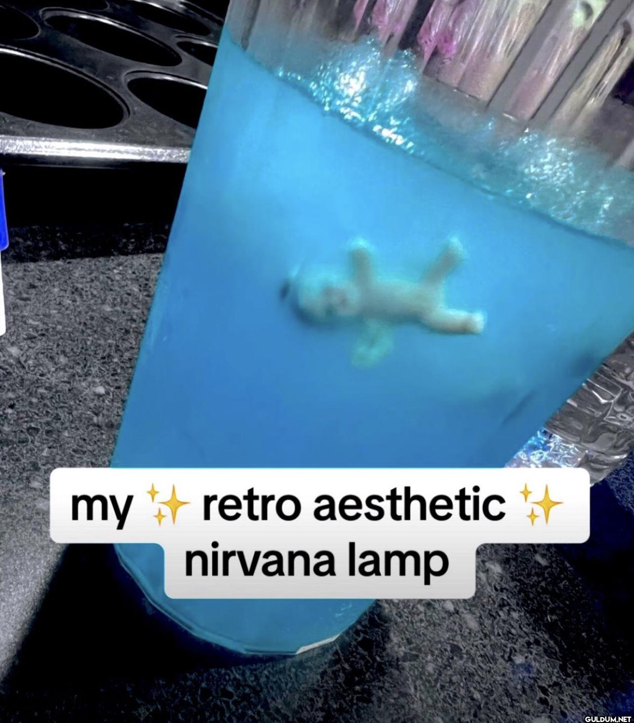 my retro aesthetic + nirvana lamp