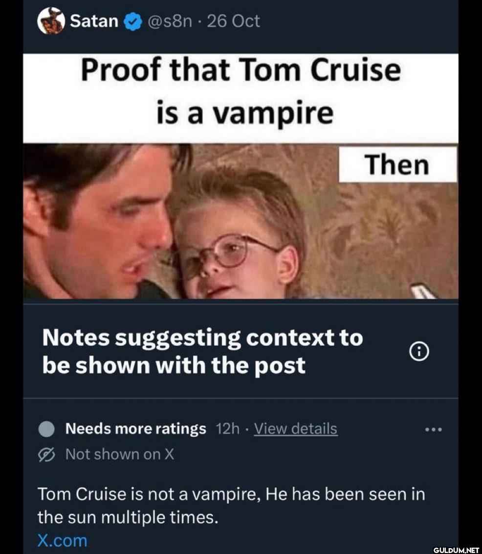26 Oct Proof that Tom...