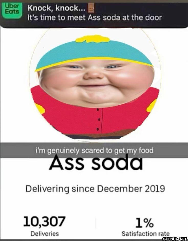 Uber Eats Knock, knock......