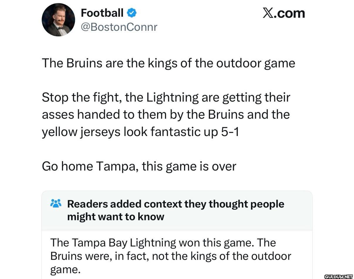 X.com The Bruins are the...