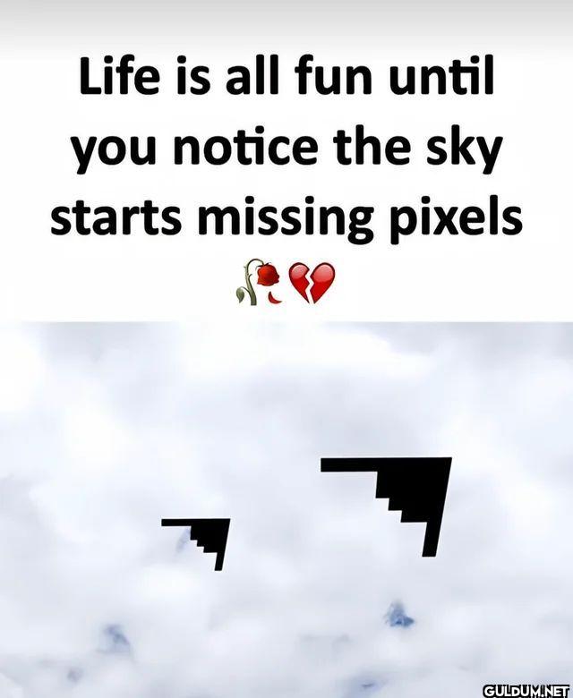Life is all fun until you...