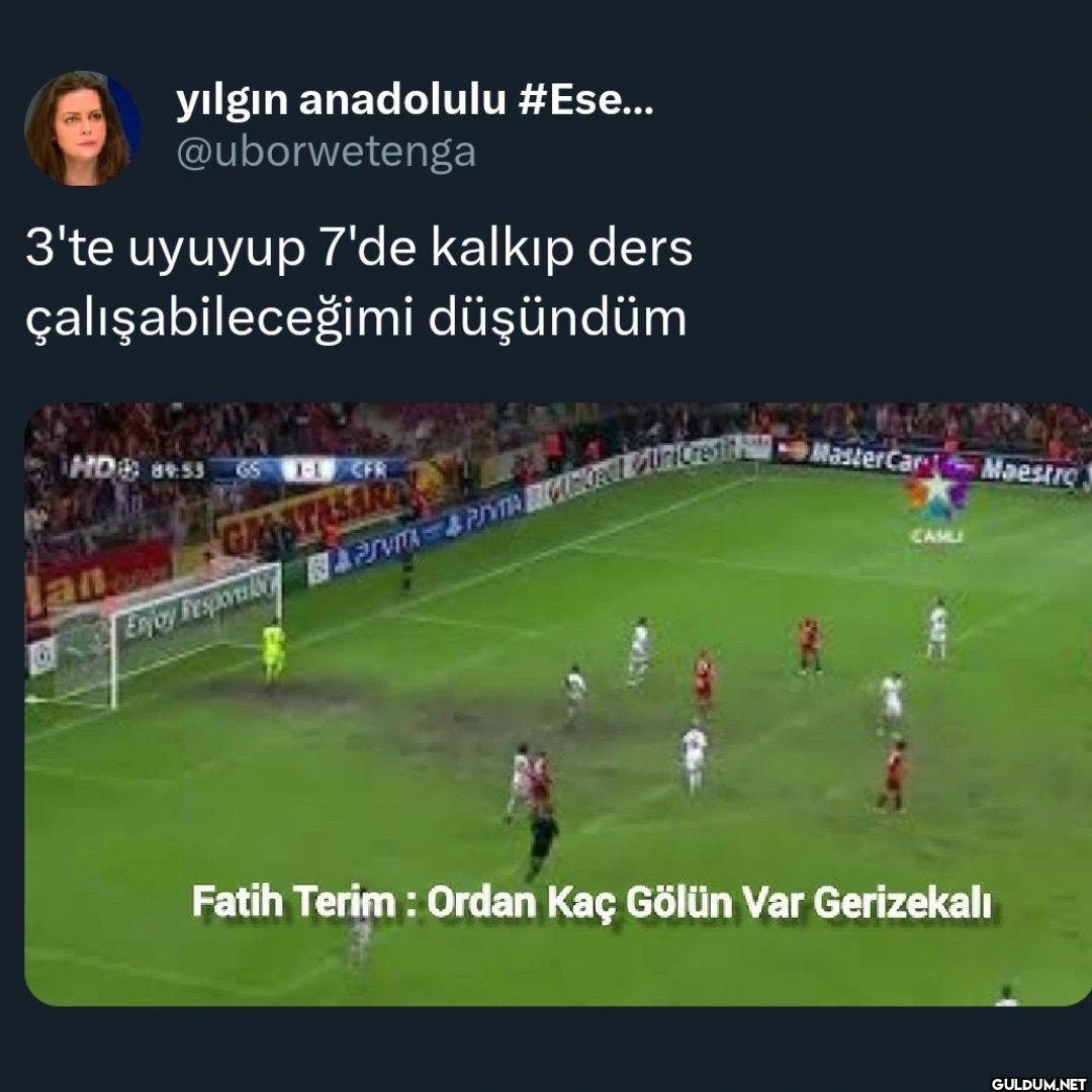 3'te uyuyup 7'de kalkıp...