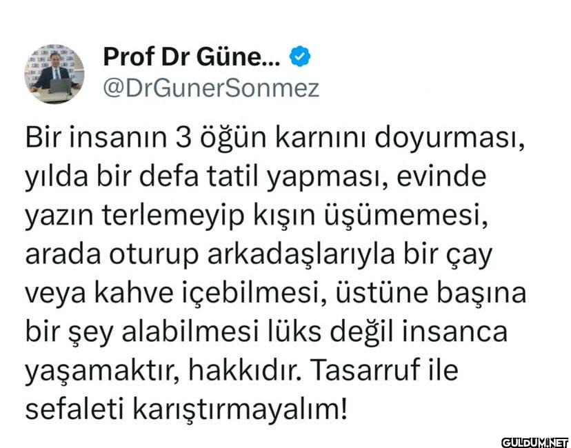 Bir insanın 3 öğün karnını...