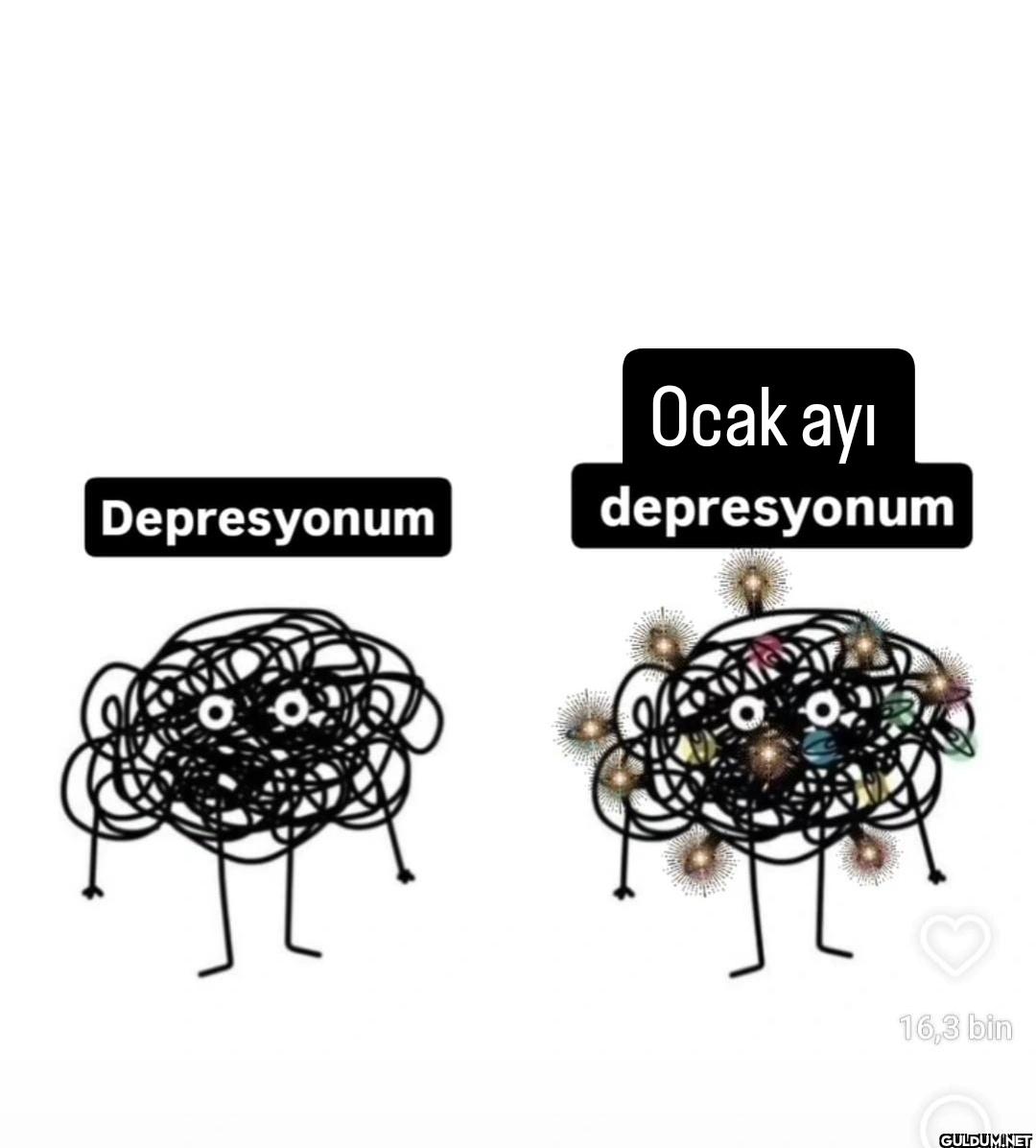 Depresyonum Ocak ayı...