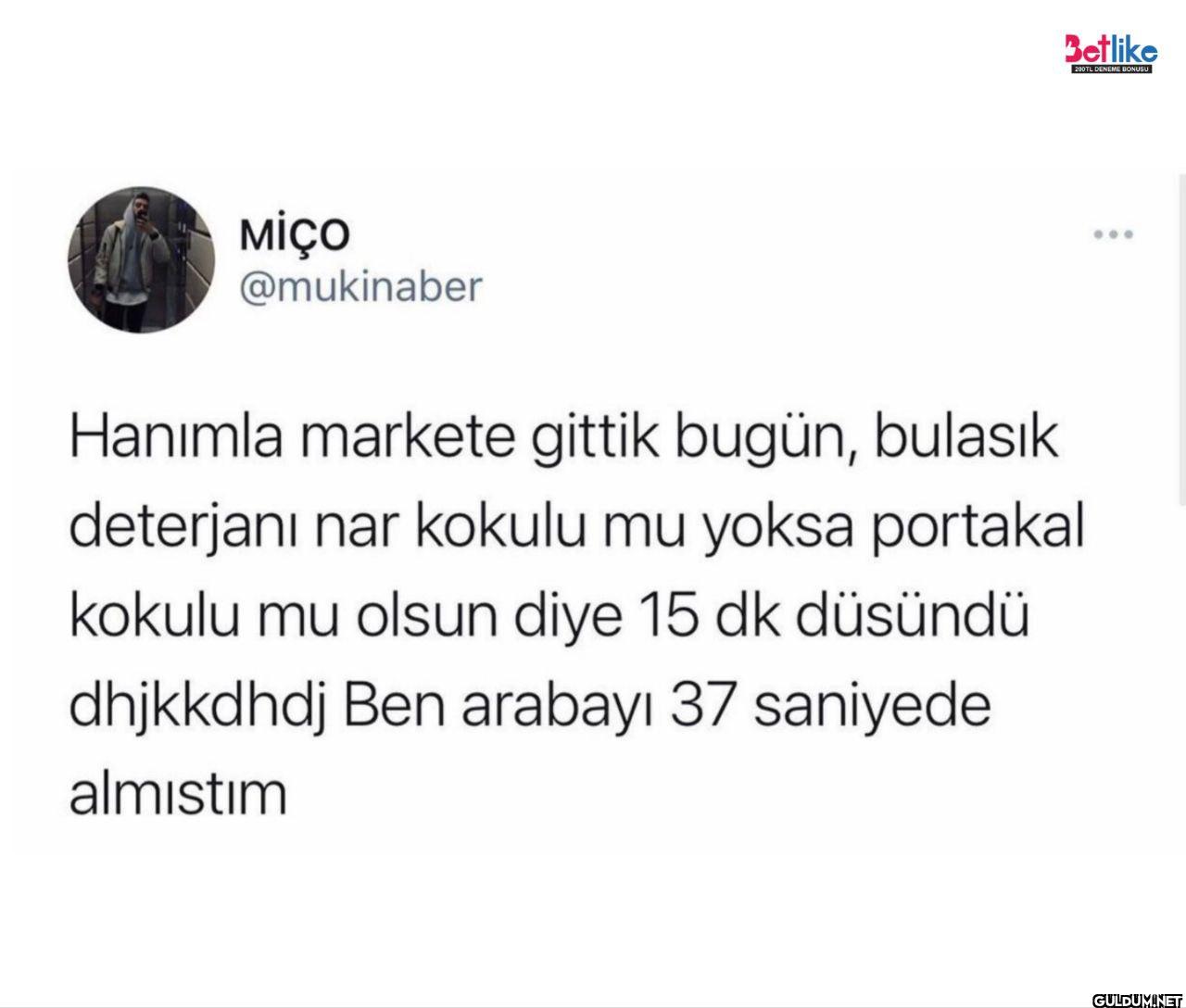 Hanımla markete gittik...