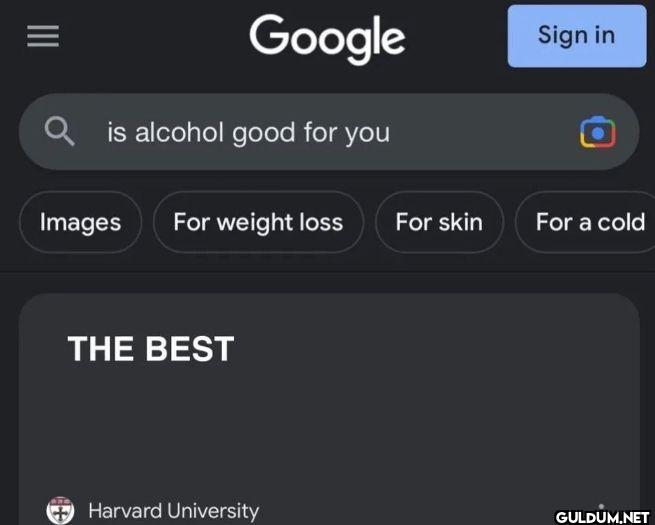 Google Sign in is alcohol...