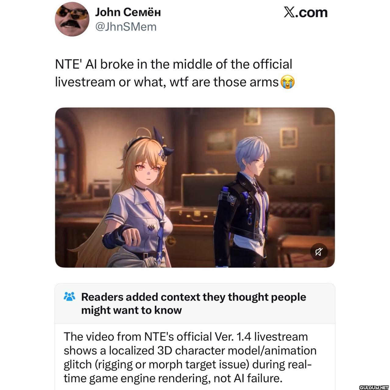 X.com NTE' AI broke in the...