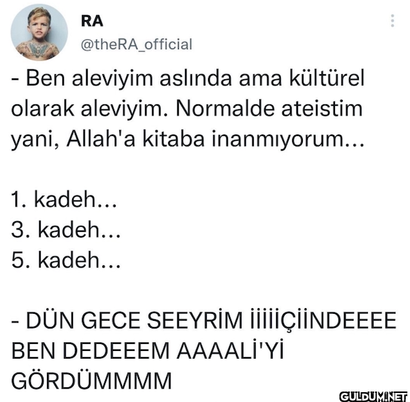 - Ben aleviyim aslında ama...