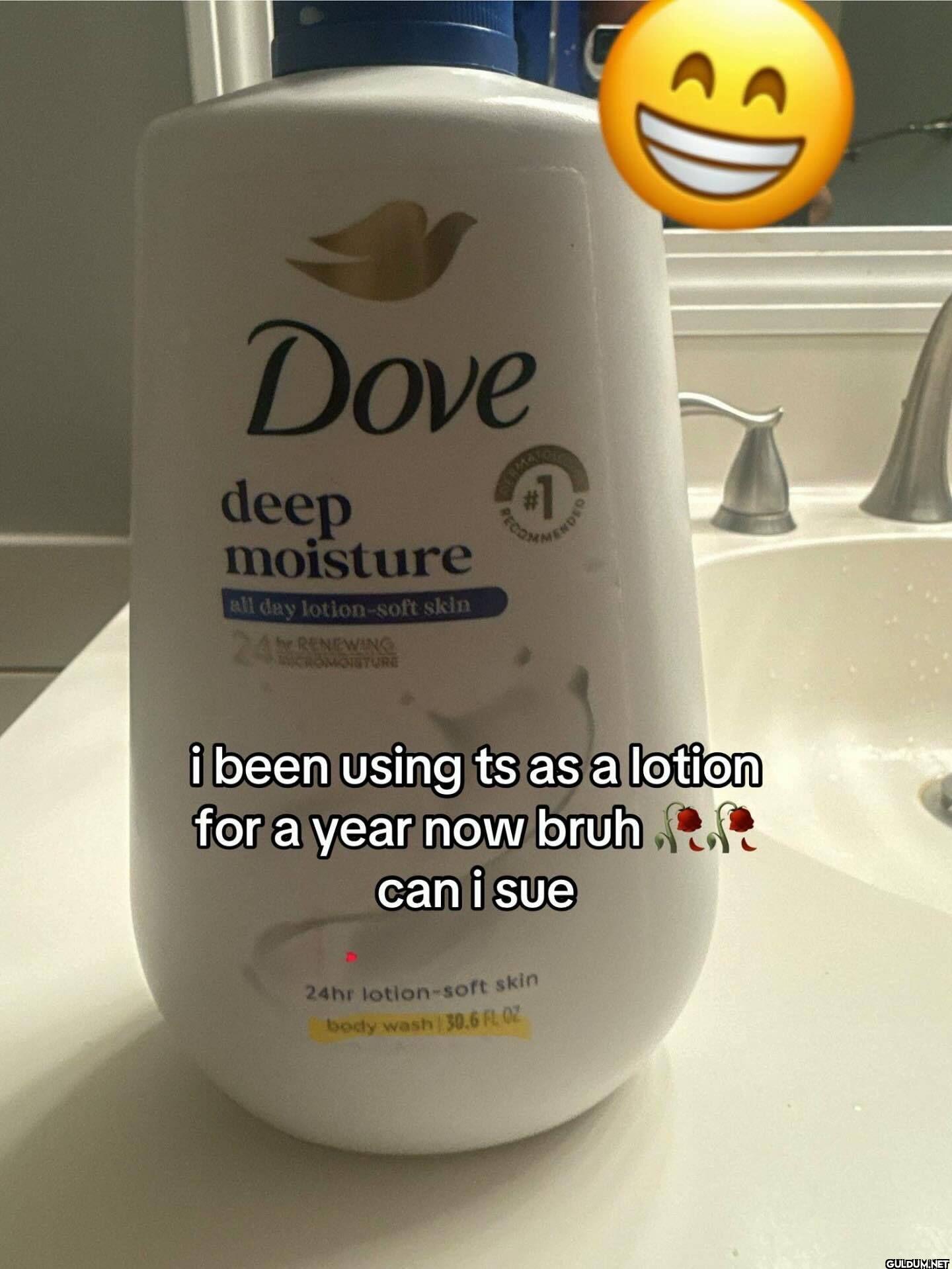 Dove deep moisture all day...