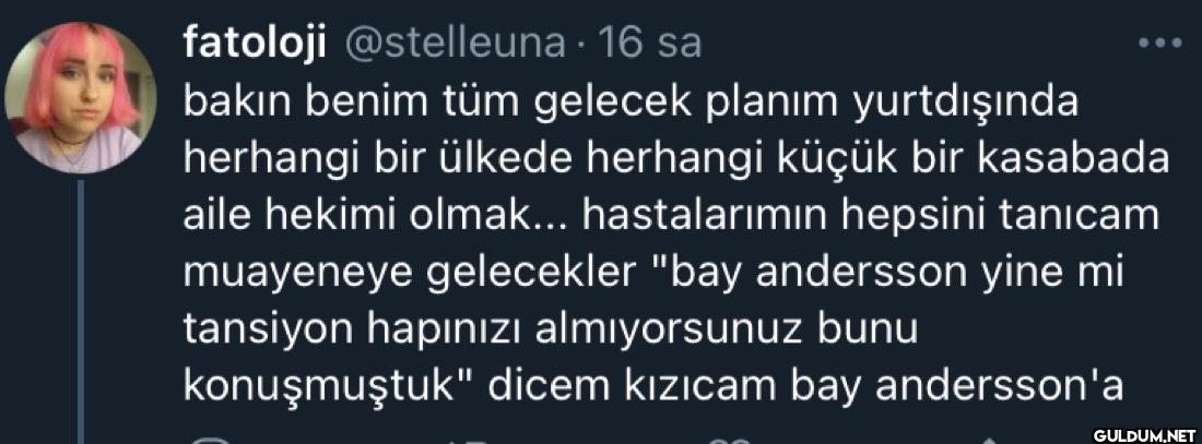 16 sa bakın benim tüm...
