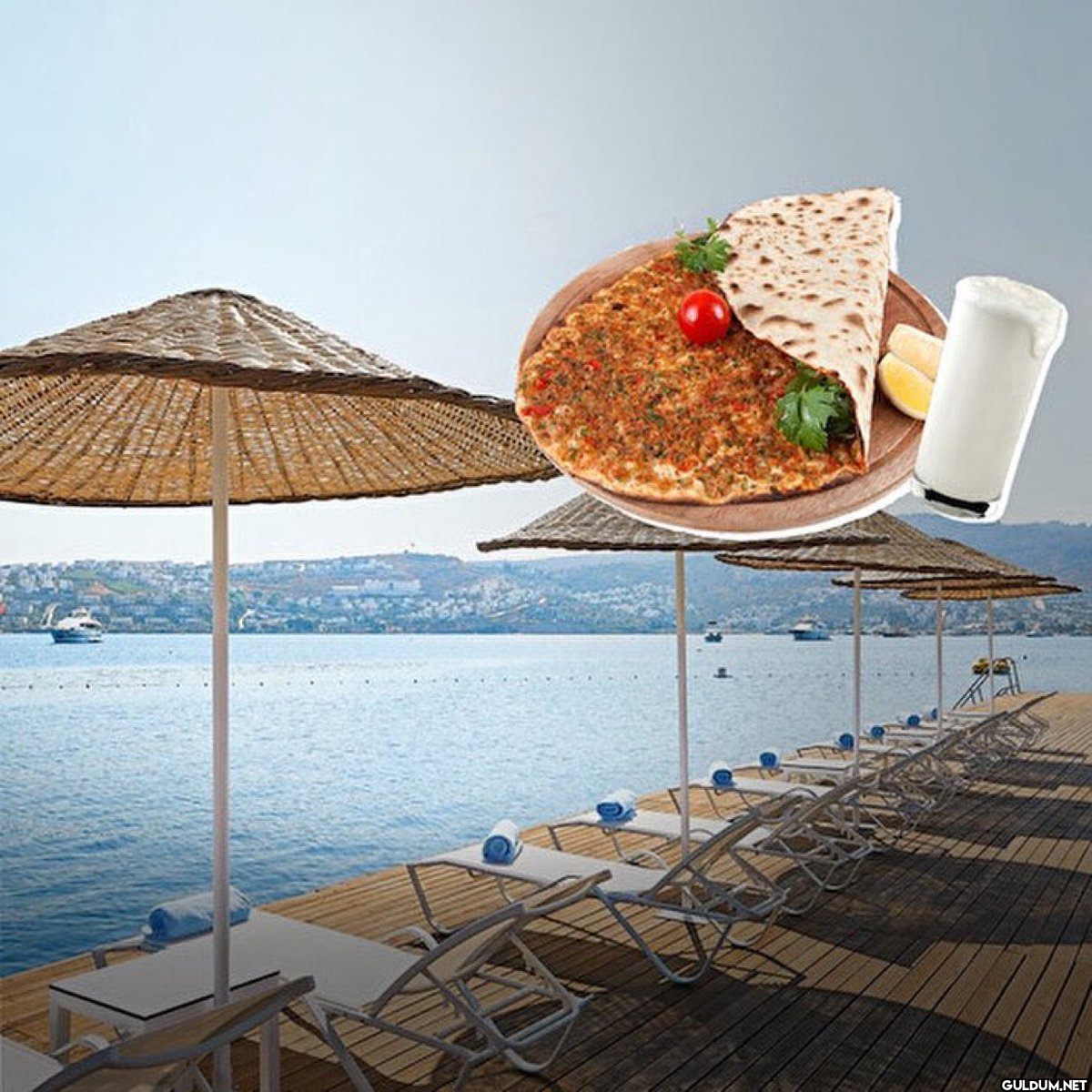 Bodrum'da lahmacun fiyatı...