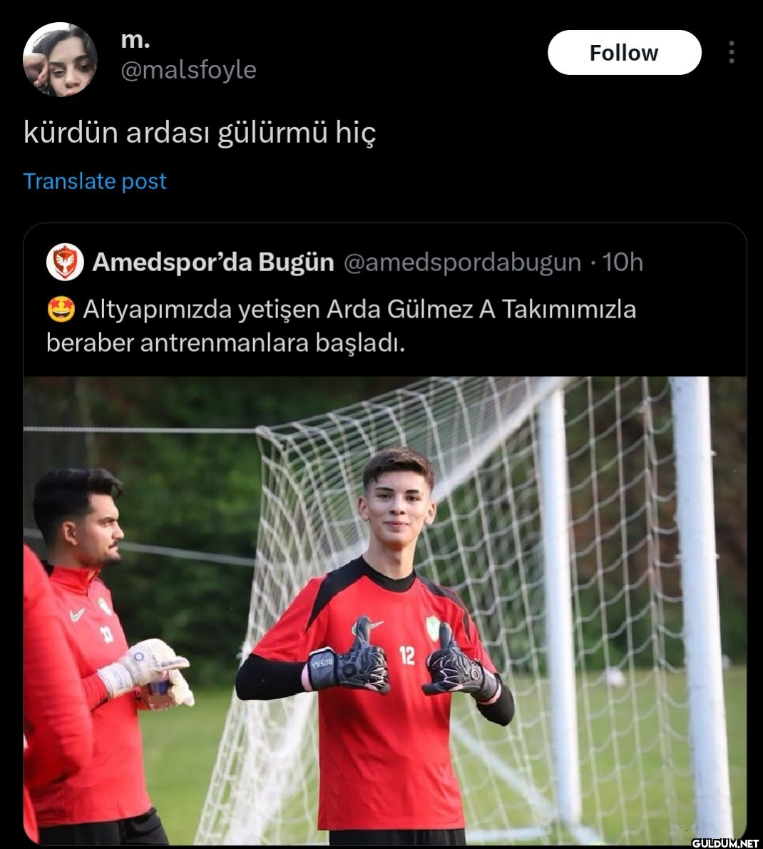 kürdün ardası gülürmü hiç...