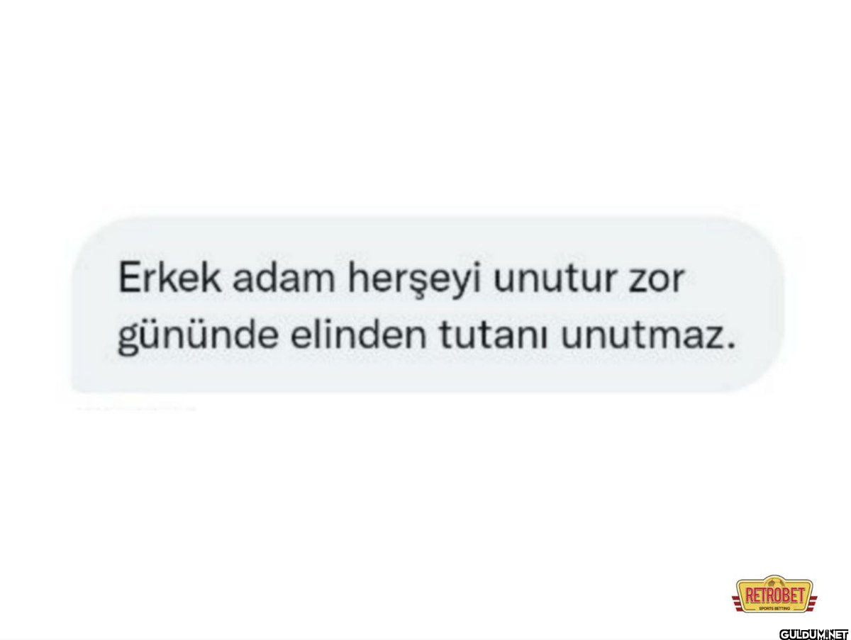 Erkek adam herşeyi unutur...