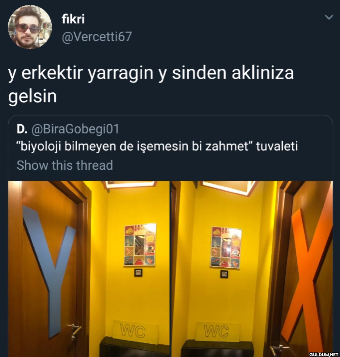 y erkektir yarragin y...