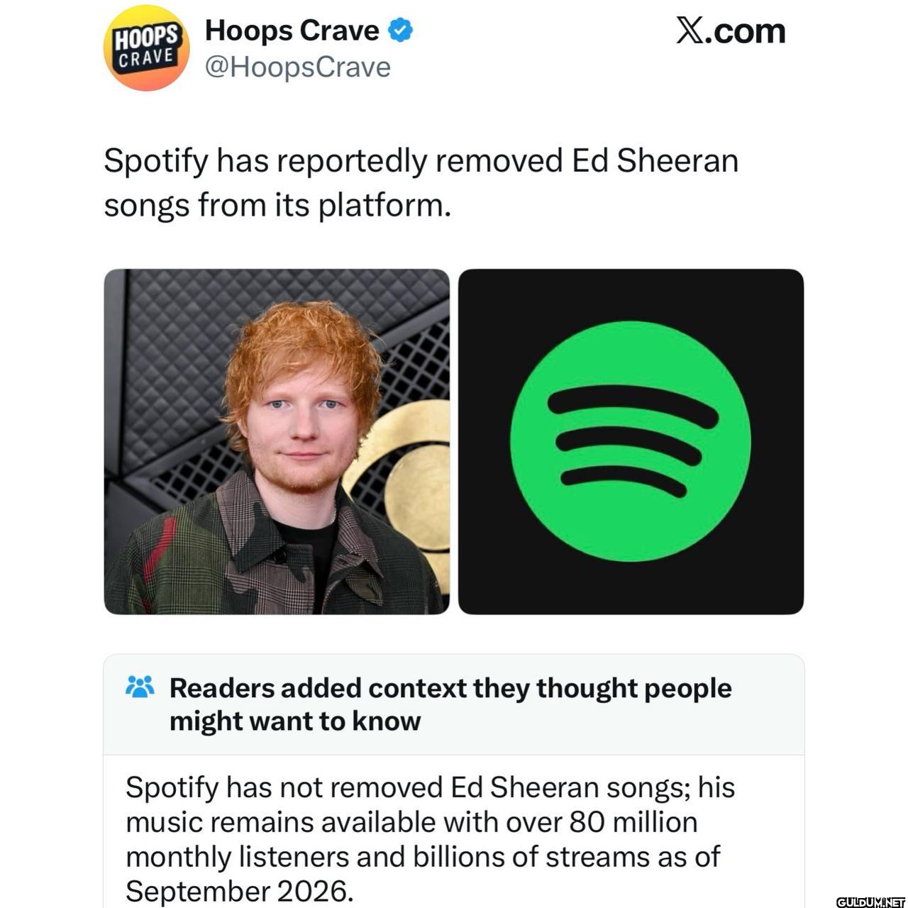 Spotify, o sanatçının...
