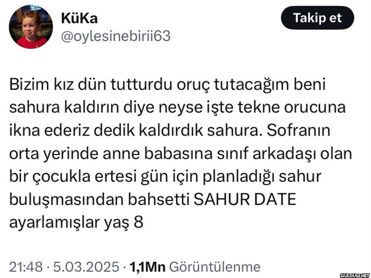 Takip et Bizim kız dün...