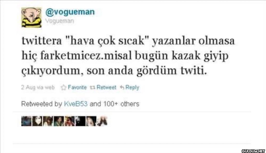 Vogueman twittera "hava...
