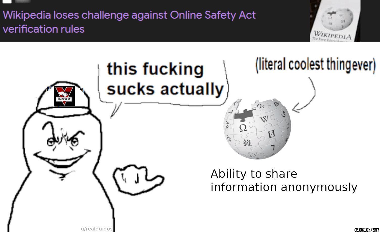 Wikipedia loses challenge...