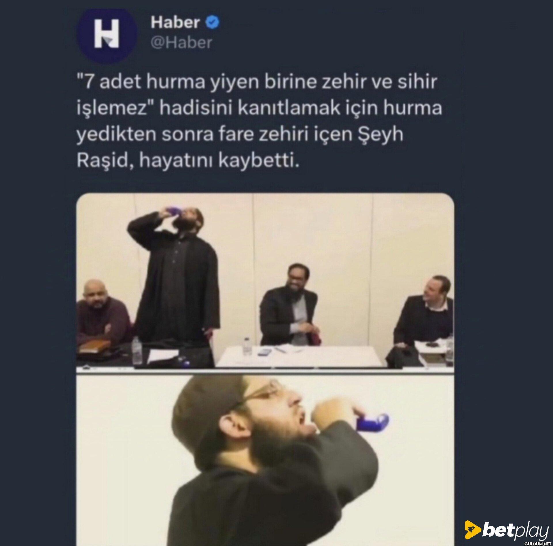 "7 adet hurma yiyen birine...