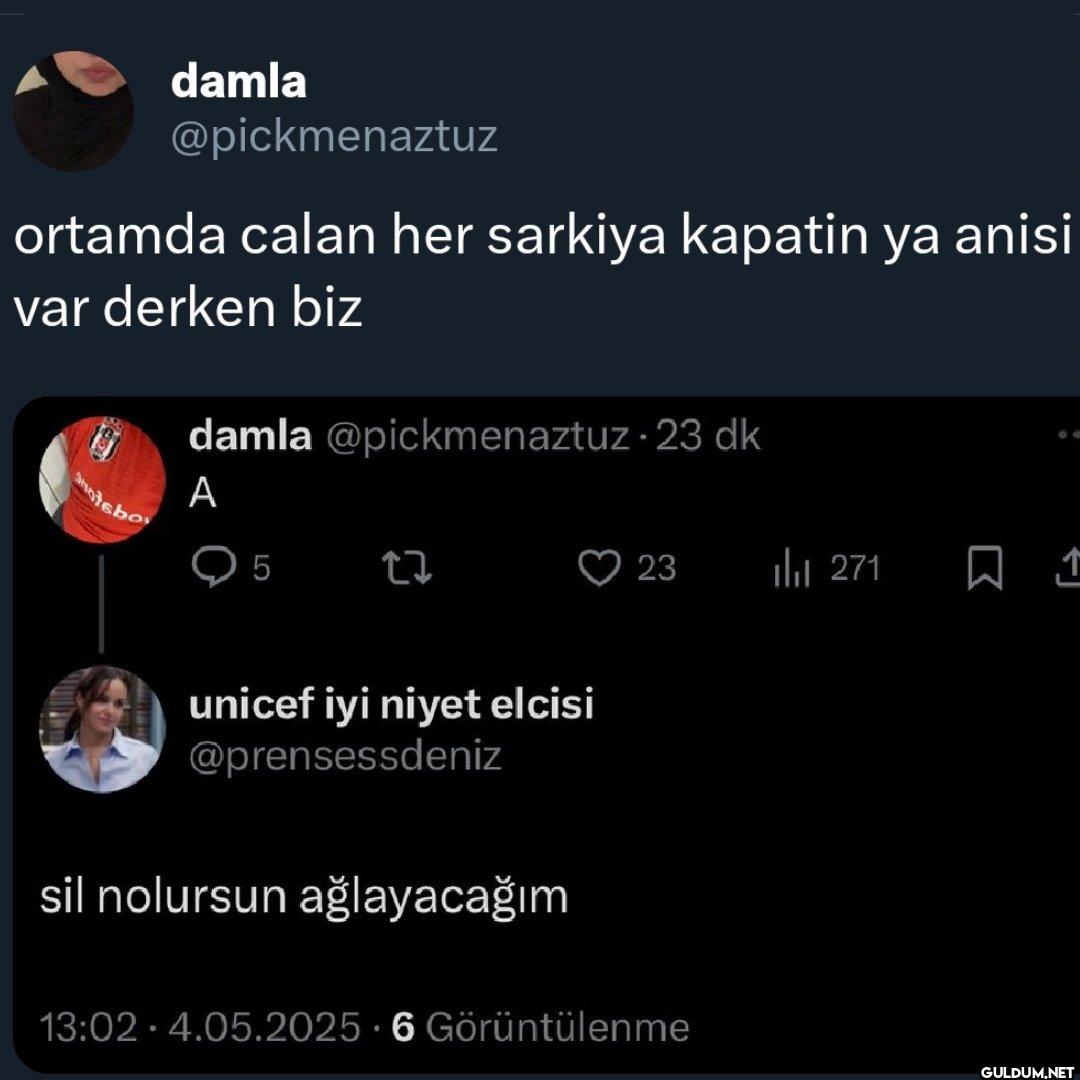 ortamda calan her sarkiya...