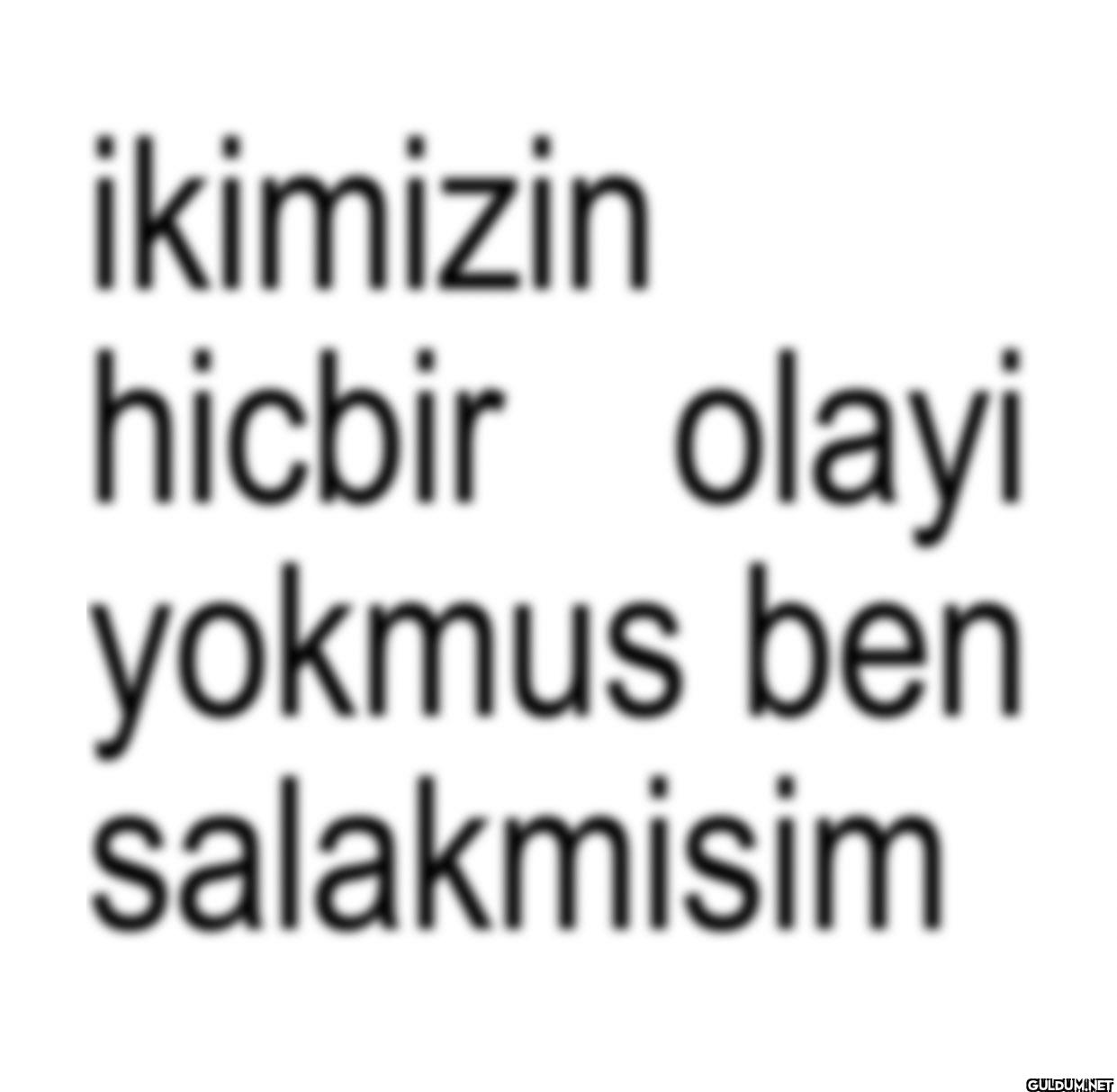 ikimizin hicbir olayi...