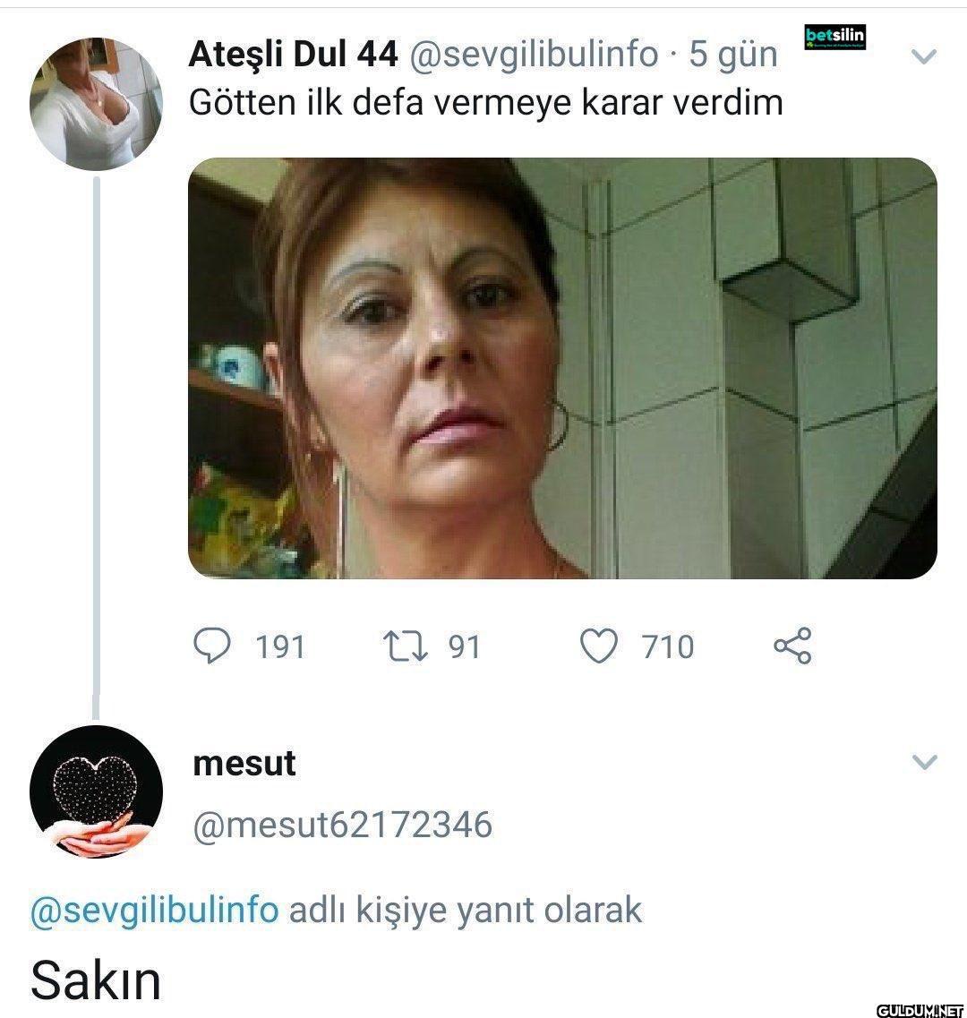 5 gün Götten ilk defa...