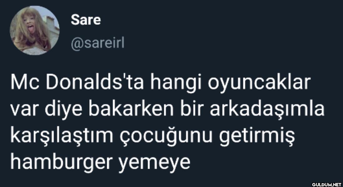 Mc Donalds'ta hangi...