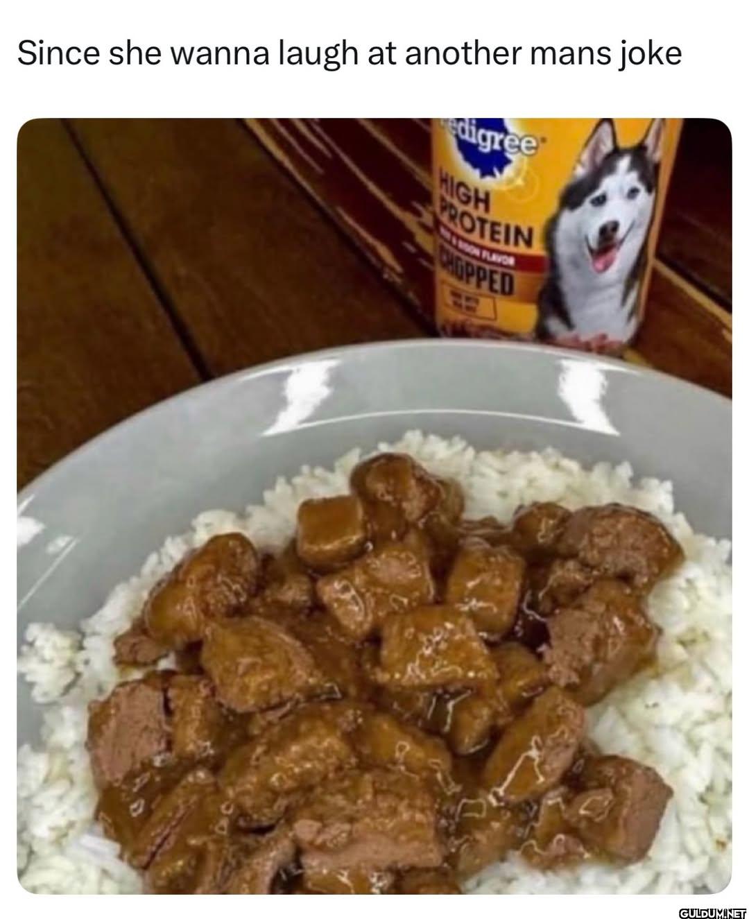 Since she wanna laugh at...