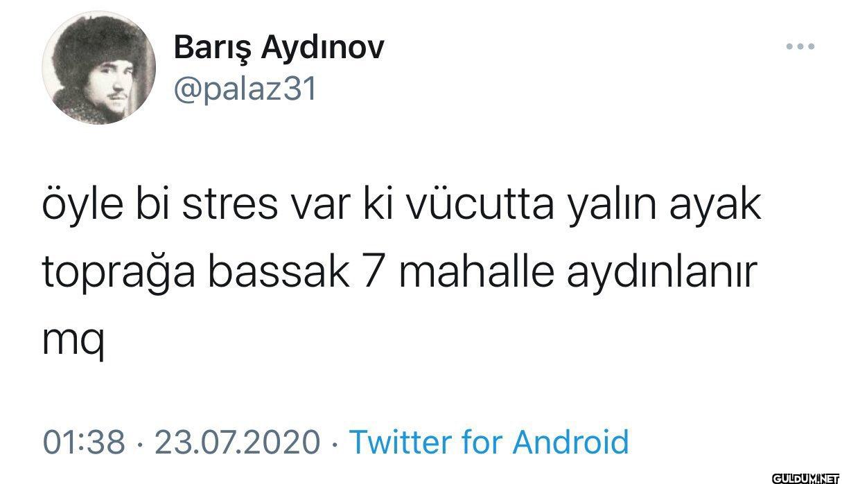öyle bi stres var ki...