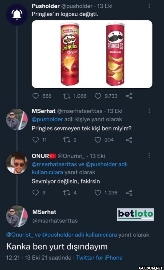 - 13 Eki Pringles'in...