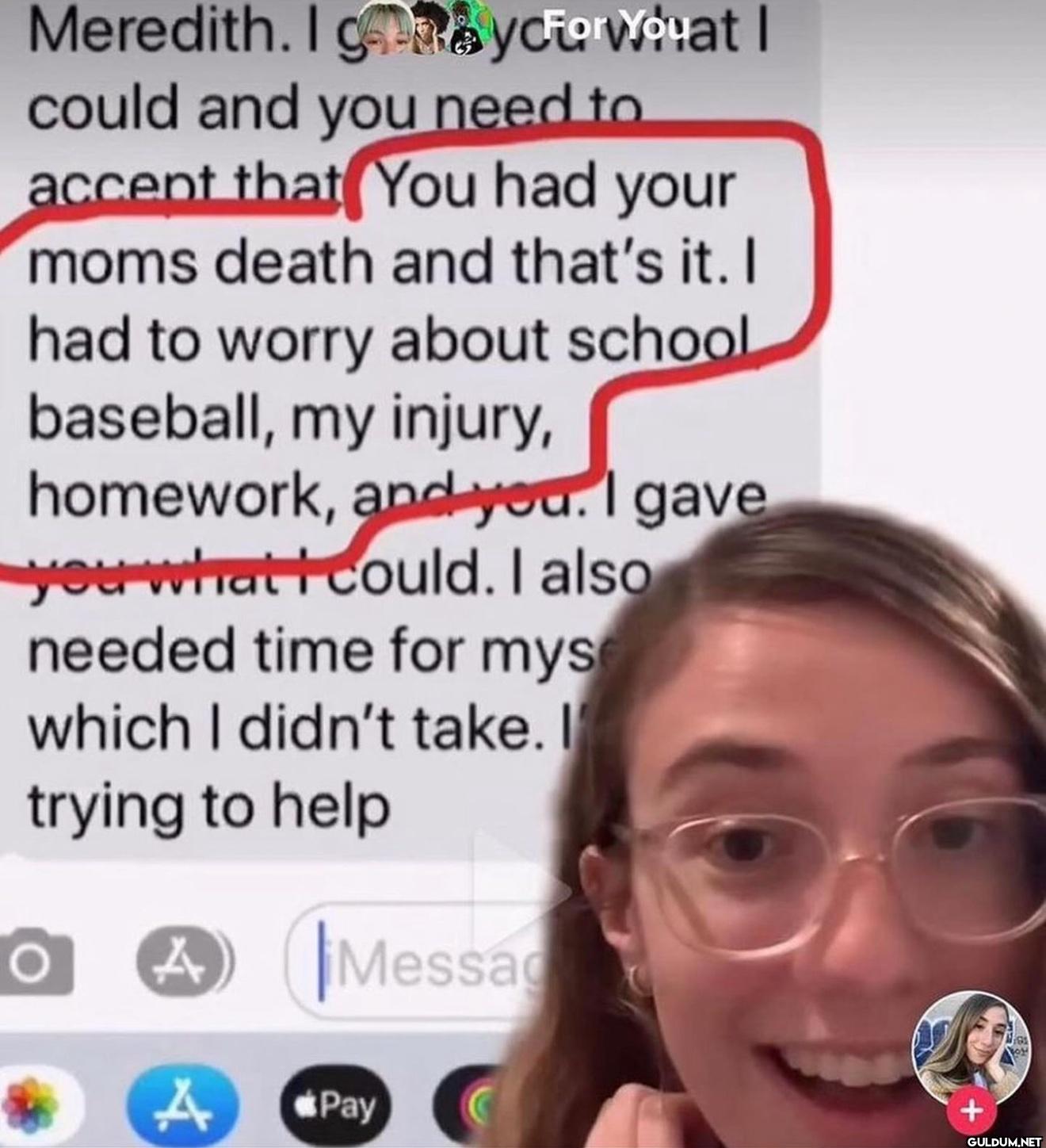 Meredith. I gay cho Wouat...