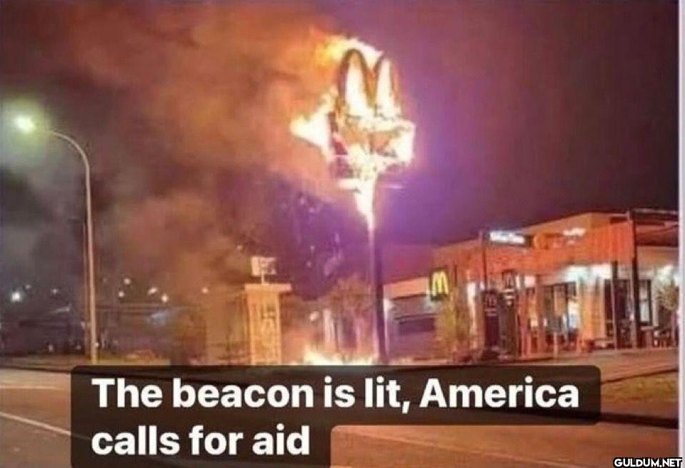 The beacon is lit, America...