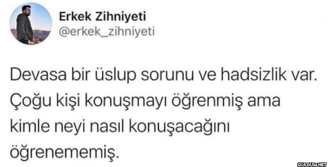 Devasa bir üslup sorunu ve...