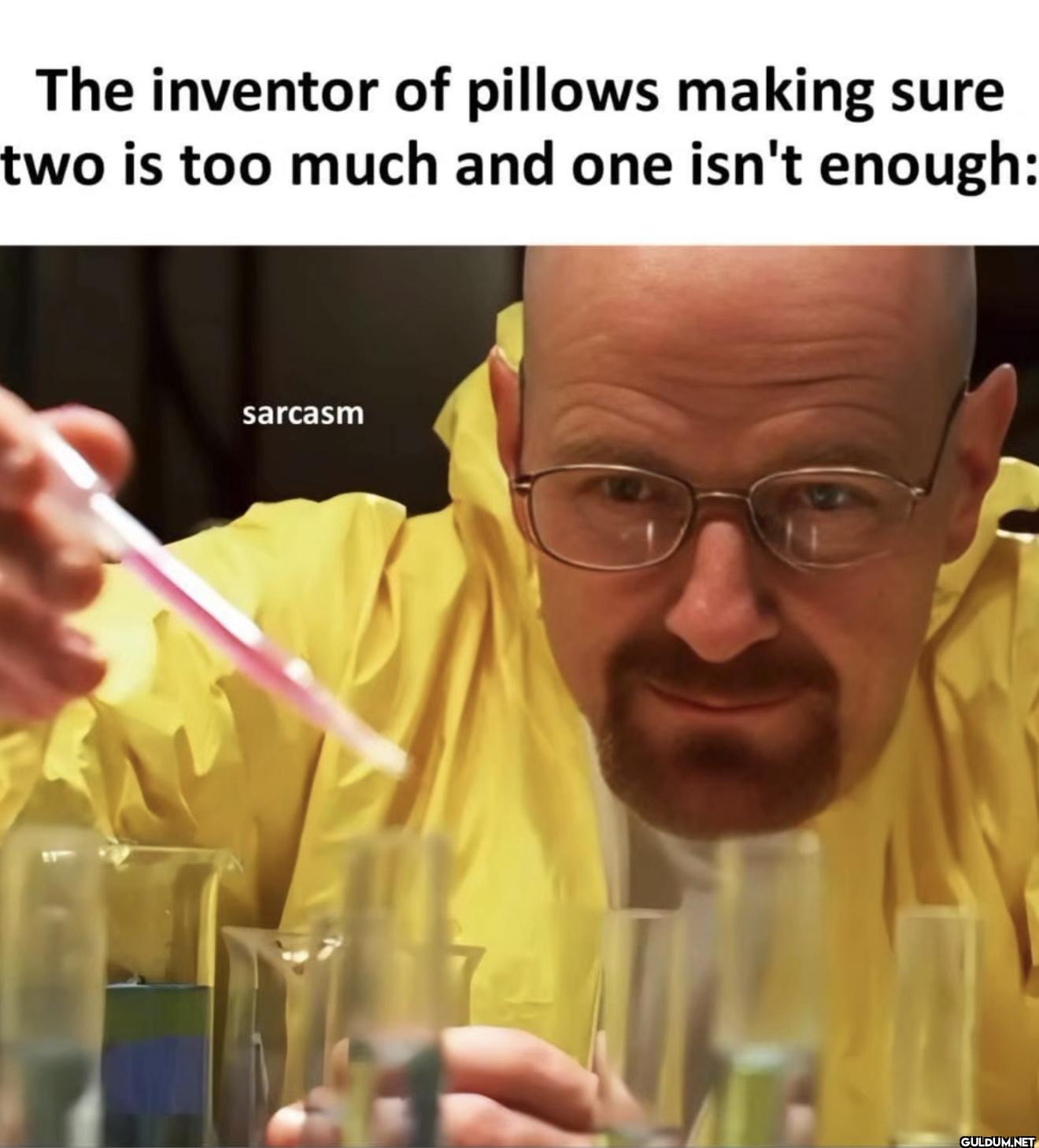 The inventor of pillows...