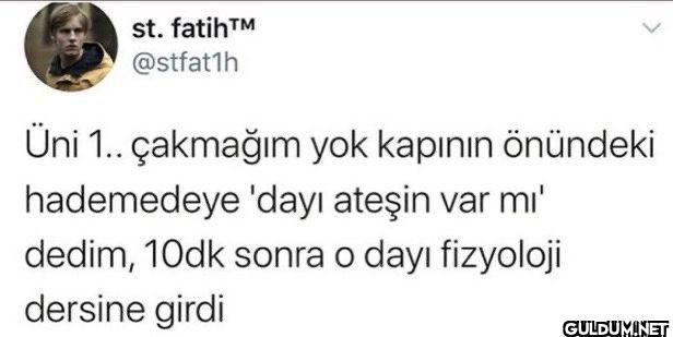 Üniversiteden bir anını...