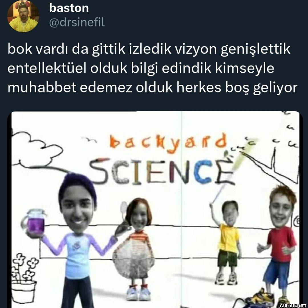 bok vardı da gittik...