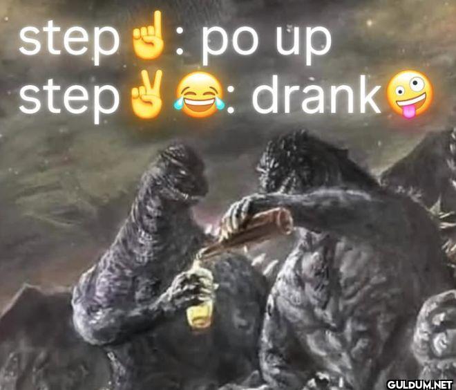 step po up step drank
