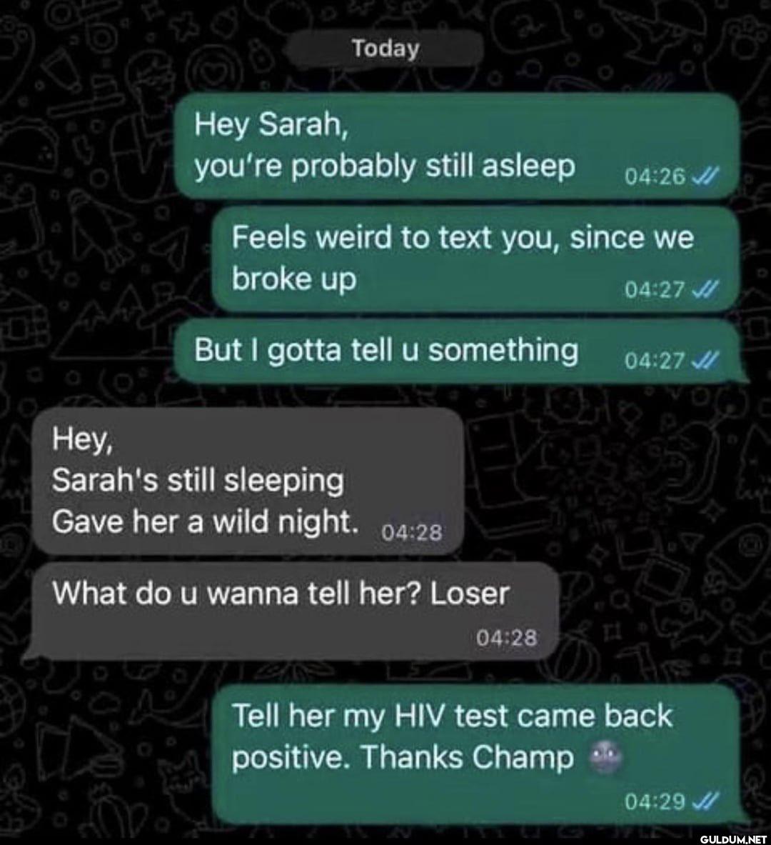 Hey, Hey Sarah, Today...