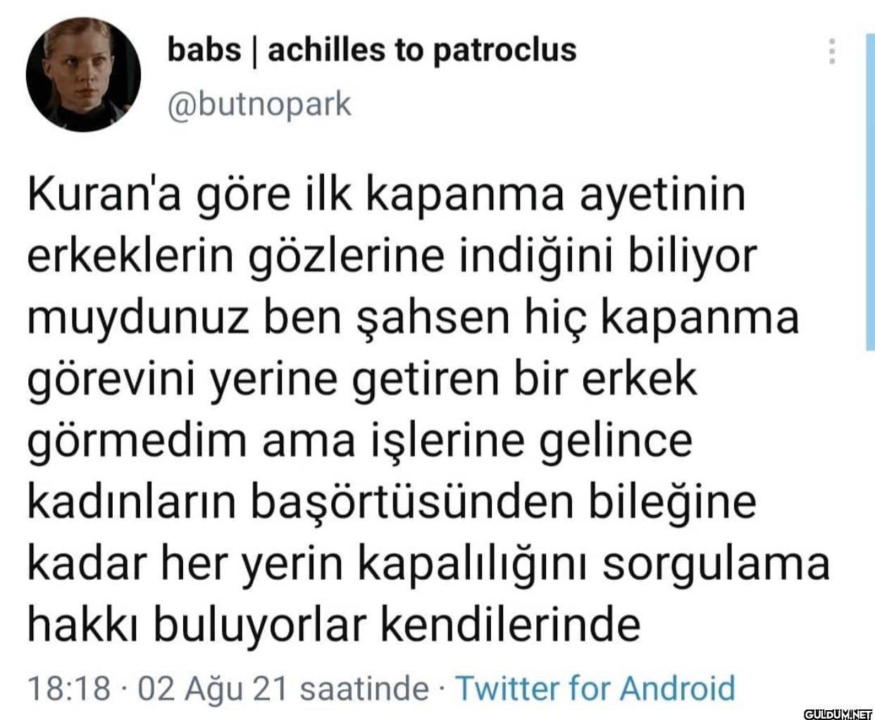 Kuran'a göre ilk kapanma...