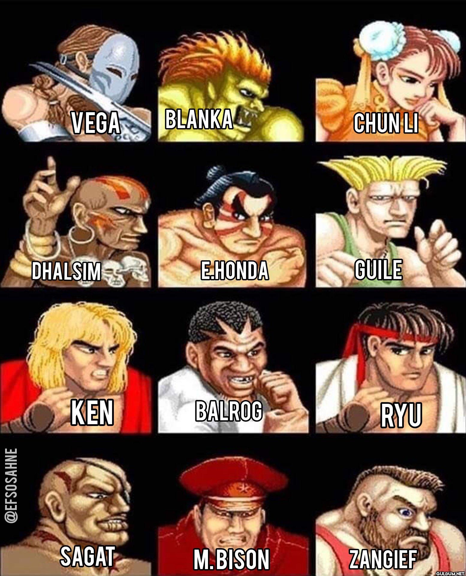 Street Fighter gurmelerine...