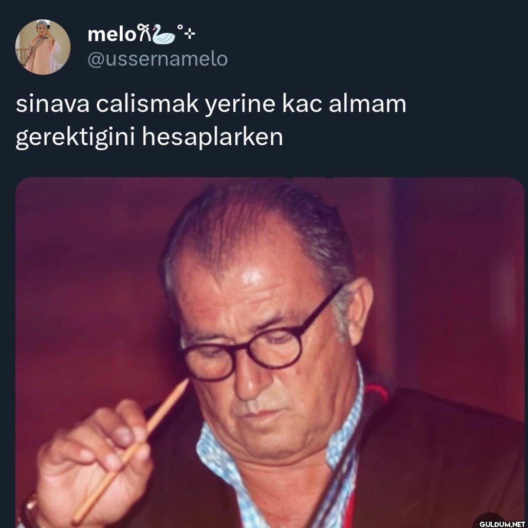 sinava calismak yerine kac...