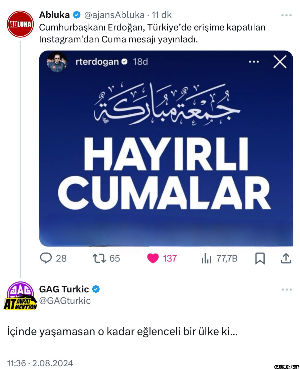 11 dk ABLUKA Cumhurbaşkanı...