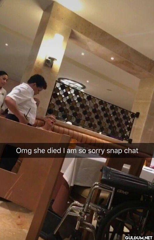 Omg she died I am so sorry...