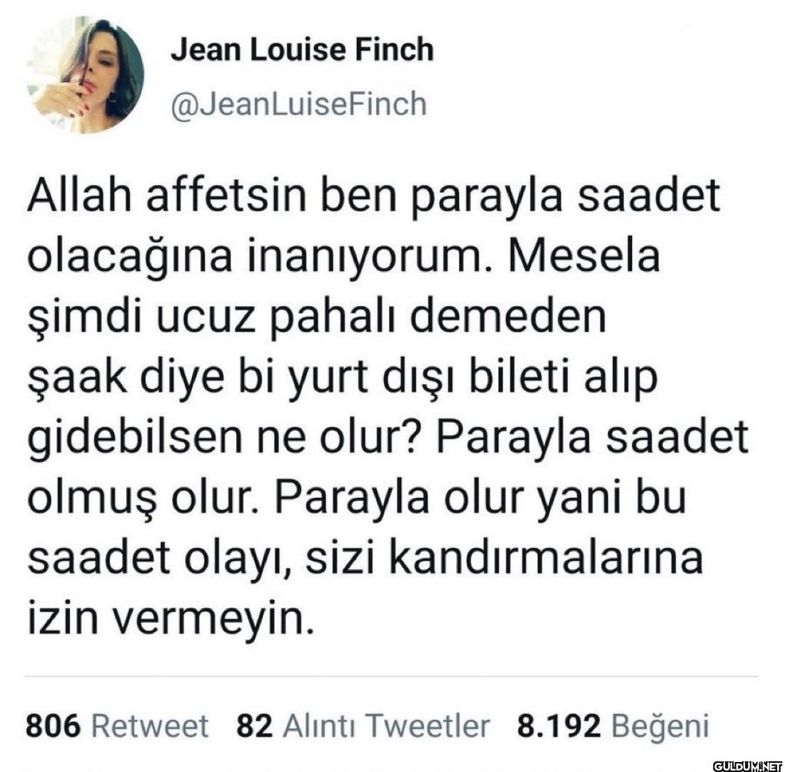 Allah affetsin ben parayla...