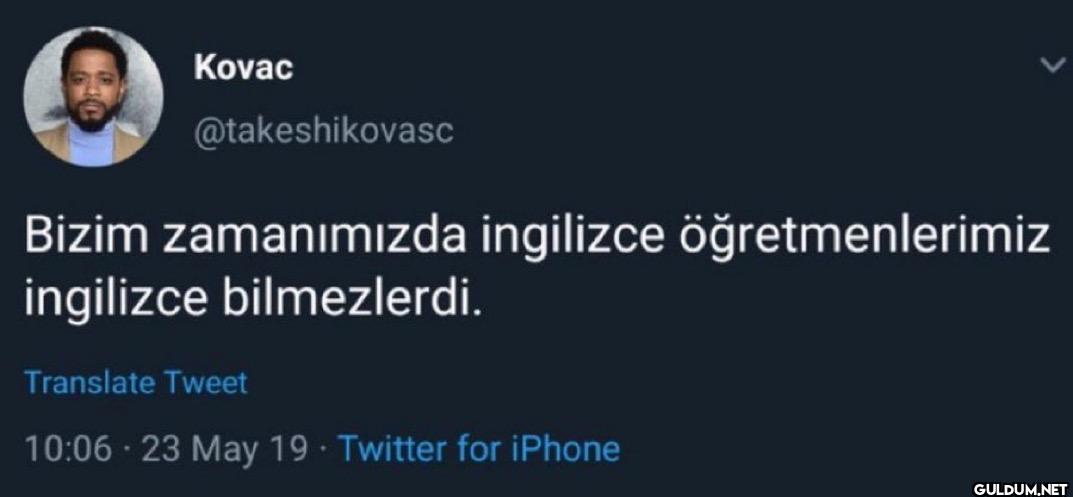 Bizim zamanımızda...